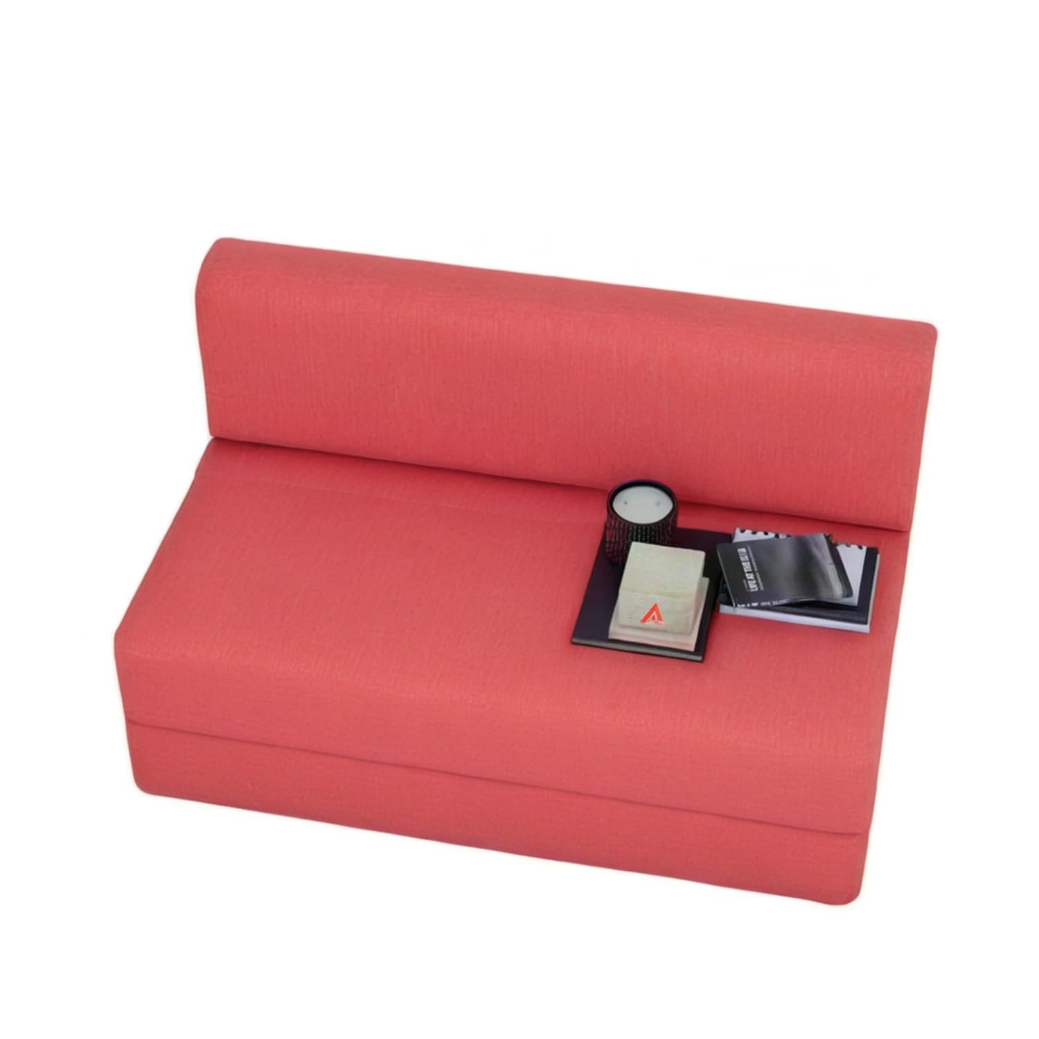 PumPum EPE Foam 2-Seater Sofa Cum Bed – 36 Inch Width, Convertible Design, Lightweight &amp; Foldable (Peach) - View 4