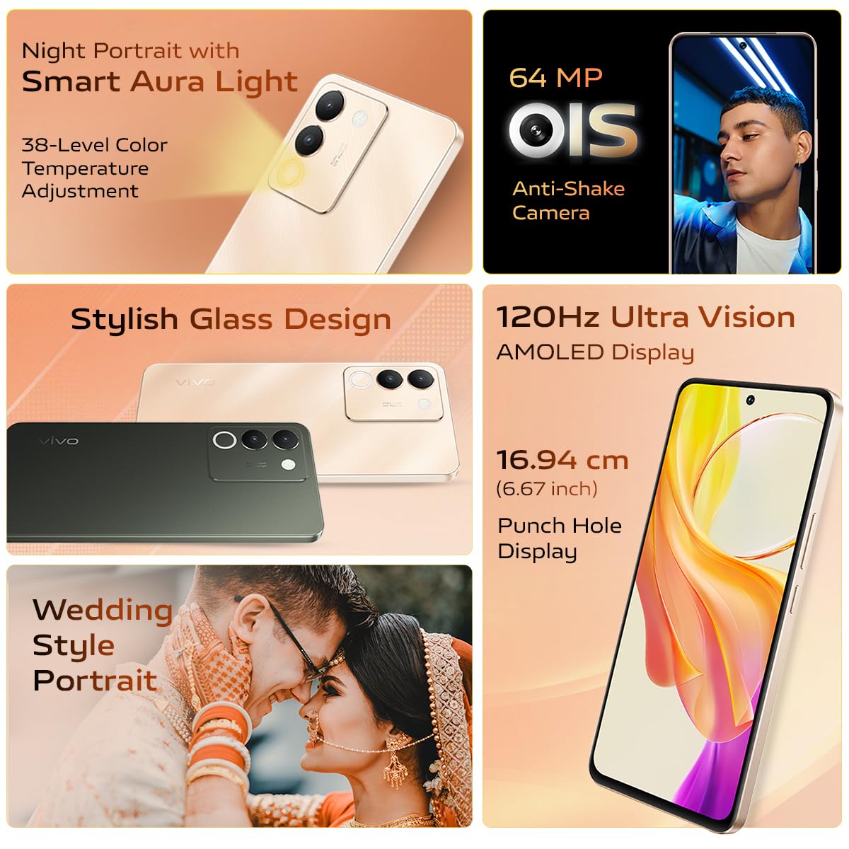 Vivo Y200 5G Mobile (Jungle Green, 8GB RAM, 256GB Storage) with No Cost EMI/Additional Exchange Offers - View 5